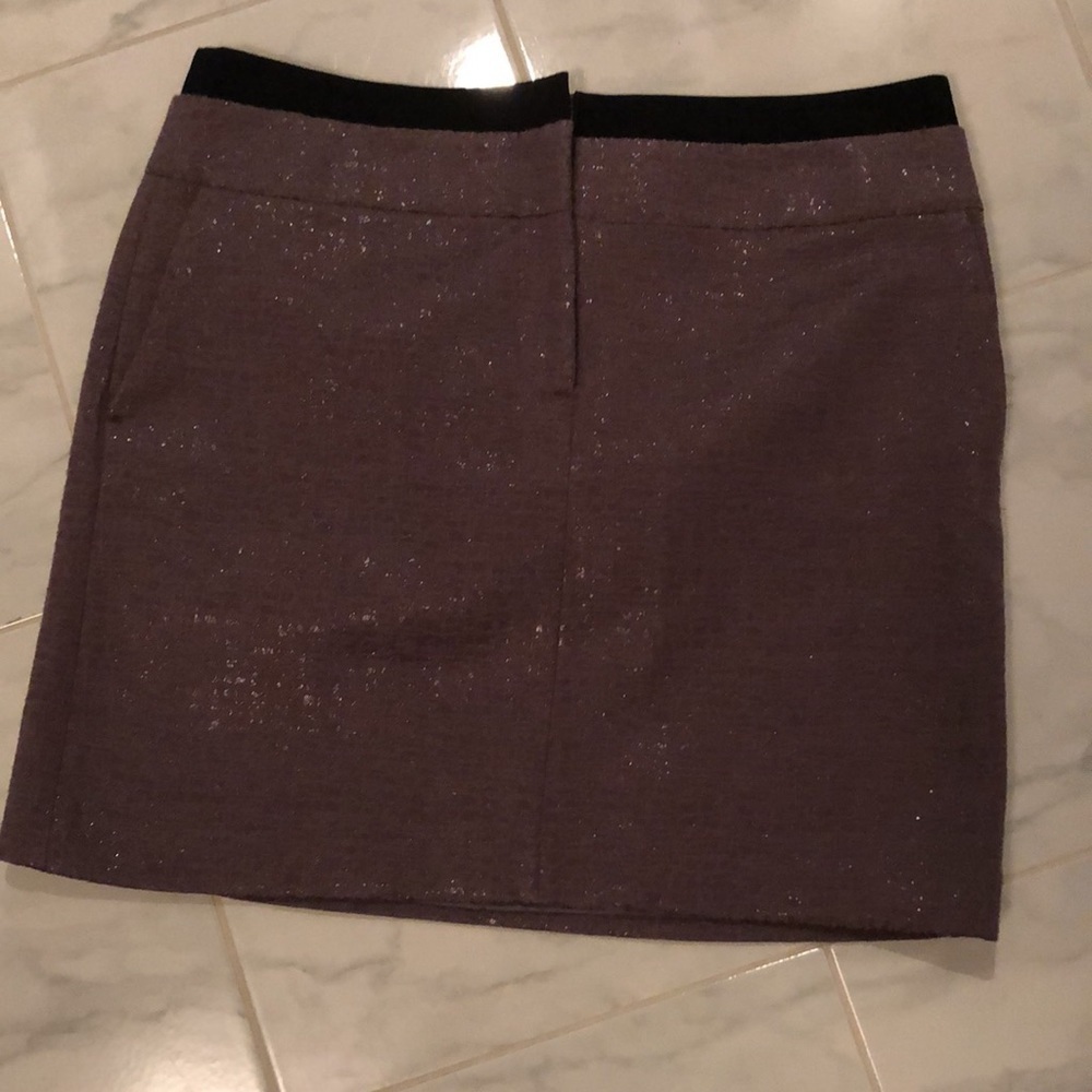 Ann Taylor loft brown shimmery skirt. EUC!